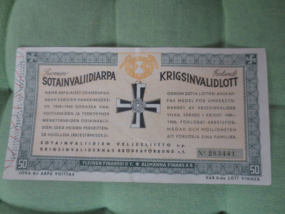 Sotainvaliidi Arpa v.1939-1940
