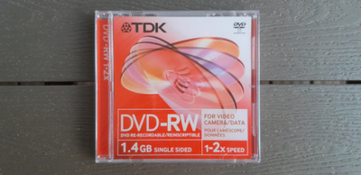 TDK DVD-RW 1.4 GB 1-2x Speed Levy DVD Kameroille