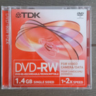 TDK DVD-RW 1.4 GB 1-2x Speed Levy DVD Kameroille - pikkukuva 1