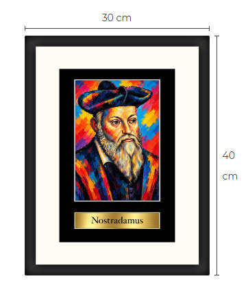 Uusi Nostradamus art print kehystetty 30 cm x 40 cm