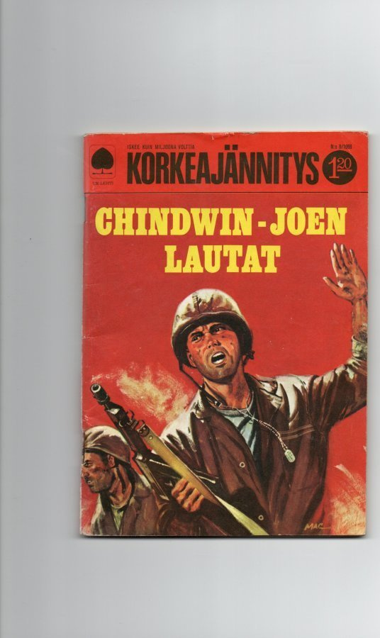 KORKEAJÄNNITYS n:o 8 1969 Chindwin-Joen lautat.