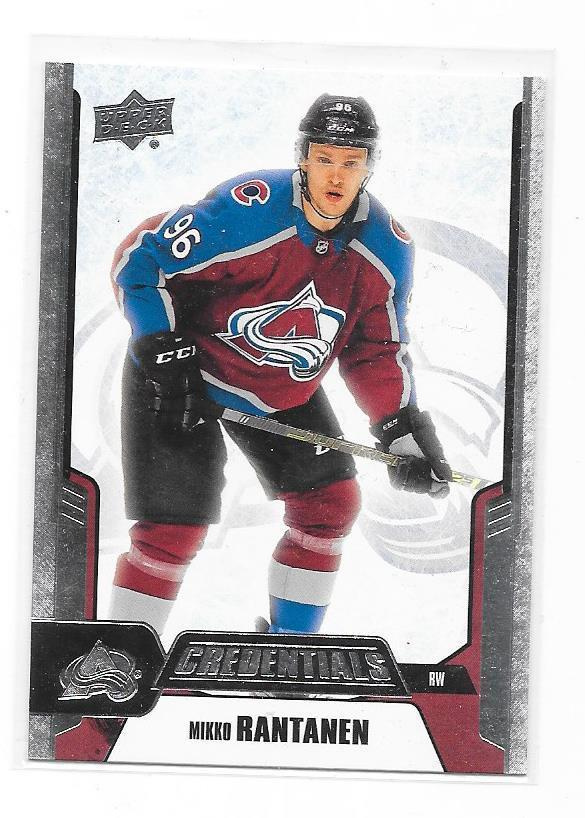 2019-20 Upper Deck Credentials #48 Mikko Rantanen Colorado A
