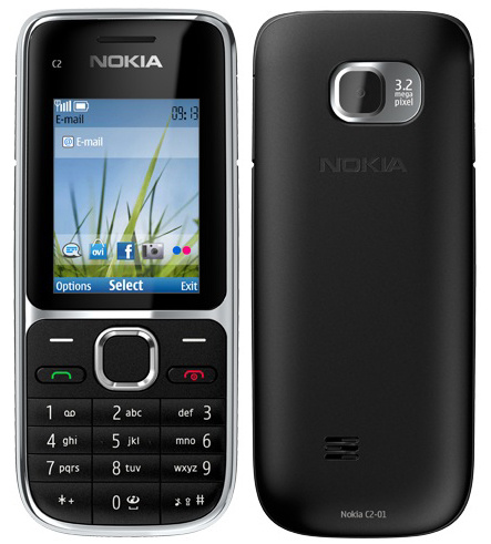 Nokia C2 puhelin - musta