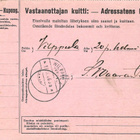 HELSINKI 16.II.26 LEIMA M17 50P JA 2MK POSTIETUANNIN OSOTEK - pikkukuva 2