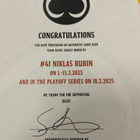 Niklas Rubin #41 Porin Ässät game worn - pikkukuva 3