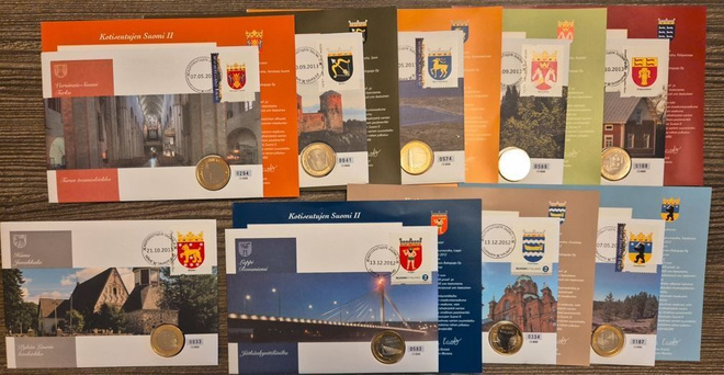 Kotiseutujen Suomi 2,  Rahakirjeet 9 kpl
