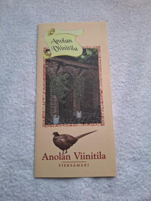 Anolan Viinitila esite vintage