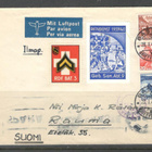 v. 1944 kirje Sveitsistä Suomeen, lipukkeita, leimoja, jne. - pikkukuva 1