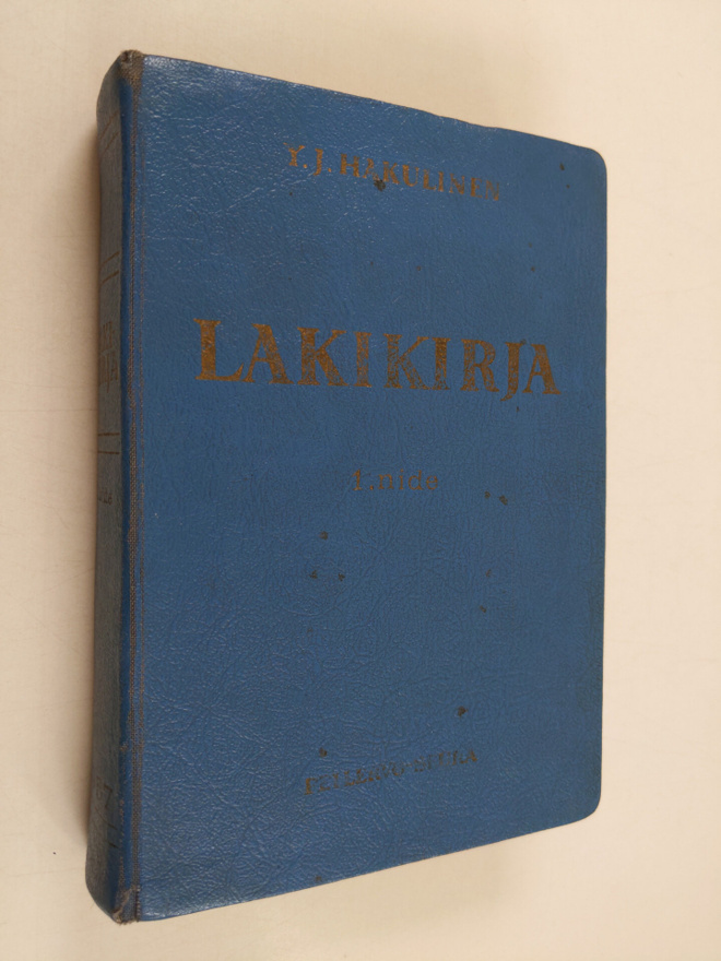 Lakikirja : 21/10 1698-21/3 1957