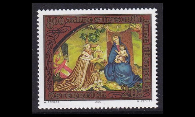 Itävalta 2378 ** Lilienfeldin luostari 800v (2002)