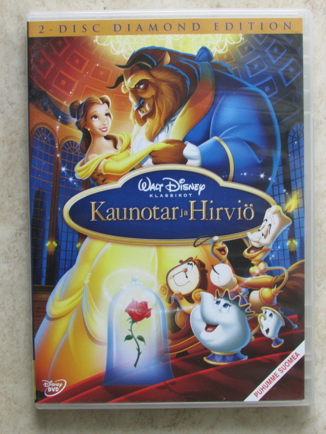 Disney - Kaunotar ja hirviö, 2 x DVD.