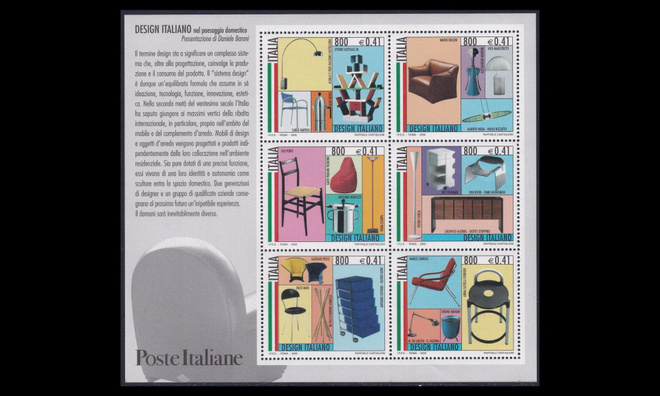 Italia 2678-83BL22 ** Muotoilu (2000)