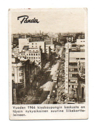Purkkakuva Panda TOKIO Kisakaupungin keskusta.
