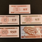 Pohjois Korea 1 - 50 Chon, 1 Won 1988, P31-P35 UNC - pikkukuva 1