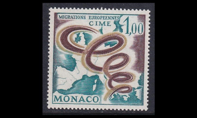 Monaco 868 ** Euroopan siirtolaisuus (1967)