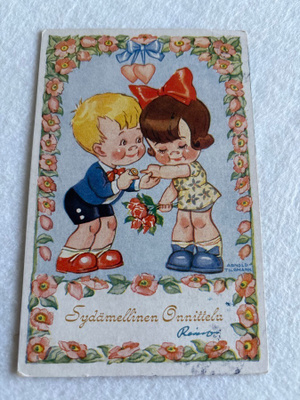 Onnittelukortti 1940-luku A Tilgmann