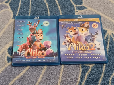Niko Lentäjän Poika + Niko 2 Lentäjäveljekset 3D Blu-Ray