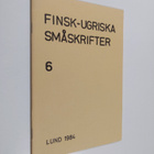 Finsk-ugriska småskrifter 6 - pikkukuva 1