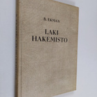 B. Ekman : Lakihakemisto - luettelo 24.9.1948 mennessä As... - pikkukuva 1