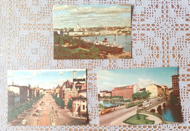Helsinki Olympialaiset 1952, 3 kpl kortteja käyttämättömiä