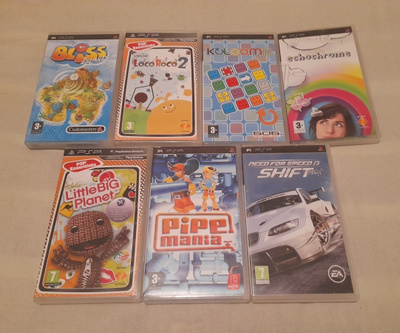 7 kpl psp pelejä