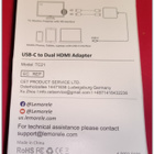 USB C - 4K Dual HDMI -sovitin / adapteri  #29551 - pikkukuva 2