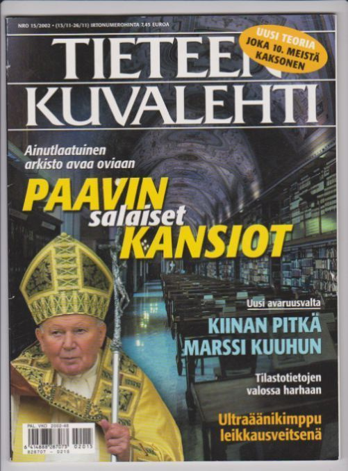 Tieteen Kuvalehti 15/02 Paavin Salaiset Kansiot Kiina ja Kuu