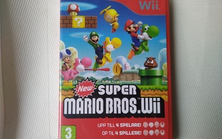 SUPER MARIO BROS WII PELIN KANNET JA OHJE (SWE)