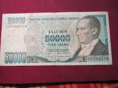 50000 lira 1970 Turkki-Turkey