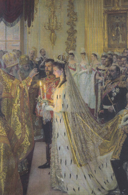 Laurits Tuxen: Vihkiminen, keisari Nikolas II