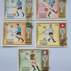 POSTIMERKKI ERÄ 9kpl "Jalkapallo MM/OLYMPIA v.1964-1972 - pikkukuva 3