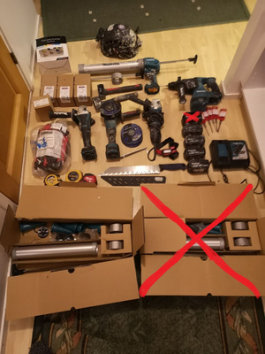  makita 18V akkutyökalupaketti työmaalle  (myös vaihto ps5 )