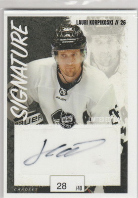 2022/23 Cardset LE Signature Lauri Korpikoski , TPS /40