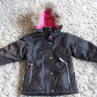 T2H OUTDOOR tytön talvitakki, 98 cm, ruskea/pinkki SIISTI - pikkukuva 1