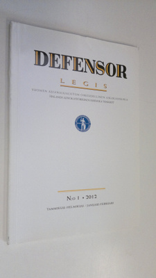 Defensor legis n:o 1/2012