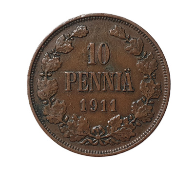 10 Penniä 1911 -