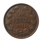 10 Penniä 1911 - - pikkukuva 1