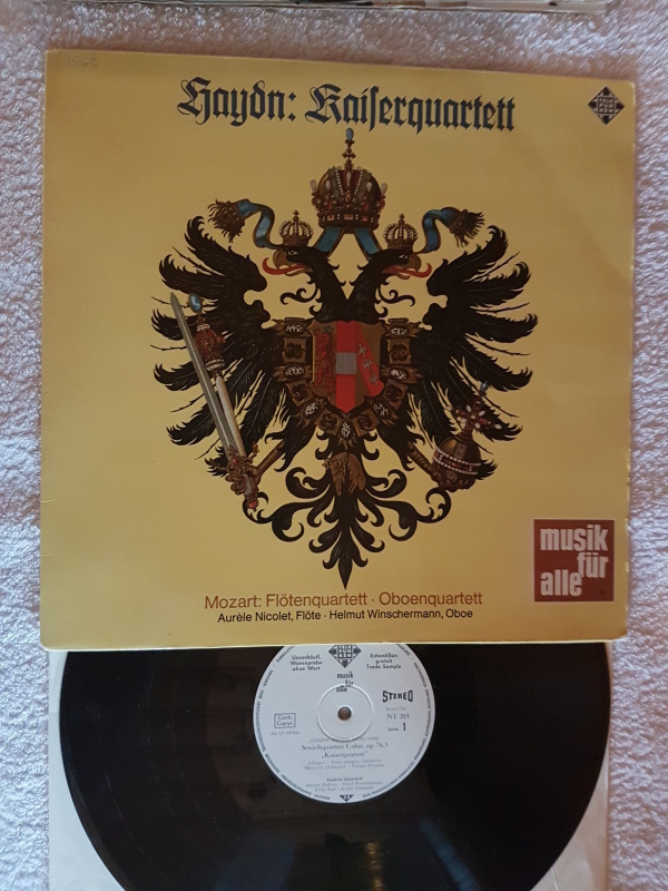 Haydn / Mozart: Kaiserquartett / Flöten- & Oboenquartett LP