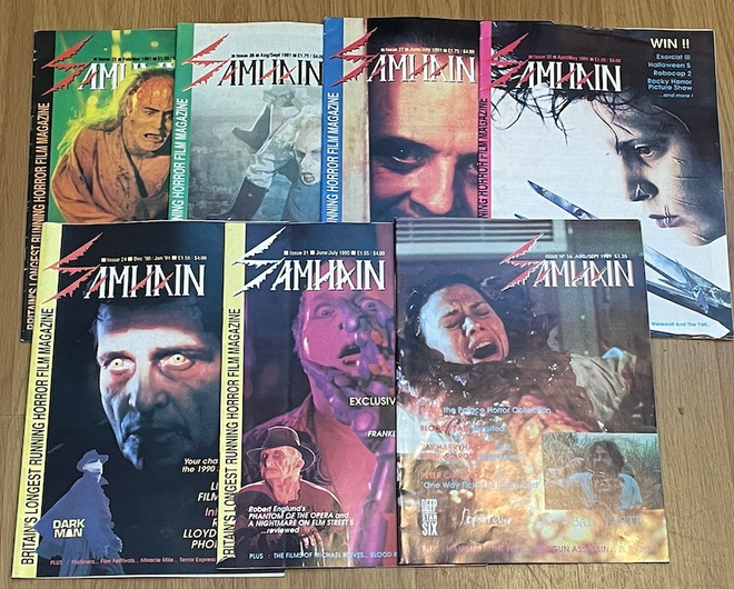 Samhain horror film magazine 1989-1991 (7 kpl)