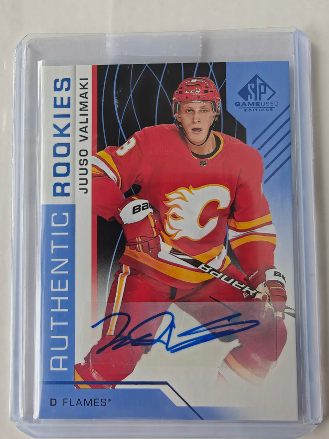 Juuso Välimäki 2018-19 SPGU Authentic Rookies Auto