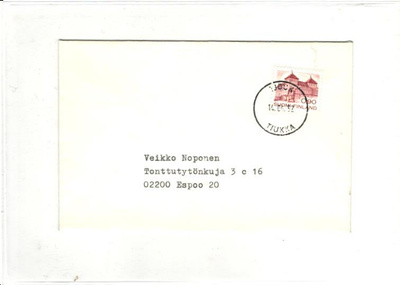 POSTILÄHETYS TJÖCK/TIUKKA KRITIINANKAUPUNKI