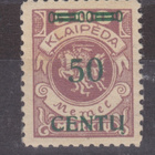Saksa reich Memel 1923 Mi 173 liki postituore - pikkukuva 1