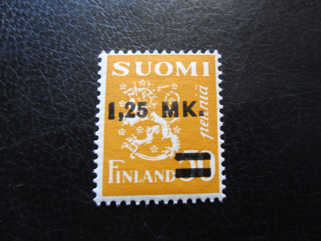 M30 1,25 mk / 50 p keltainen tyyppi II **