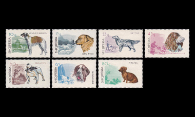 Albania 1104-10 ** Koirat (1966)