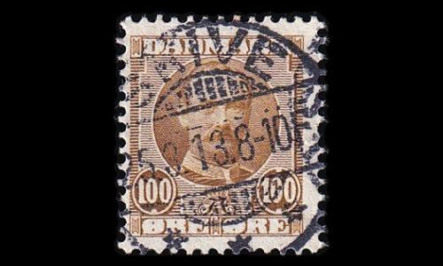 Tanska 59 o Frederik VIII 100 öre (1907)
