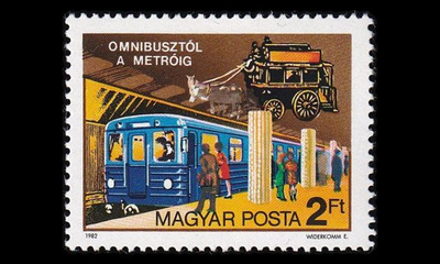 Unkari 3576 ** Budapestin joukkoliikenne 150v metro (1982)