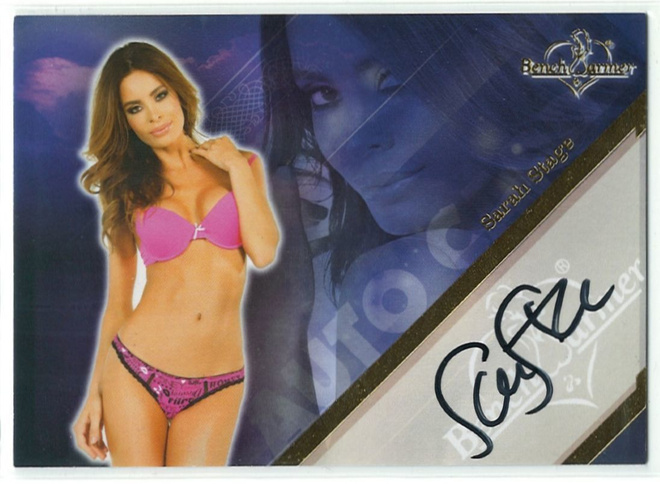 Bench Warmer 2013 Hobby Autograph Sarah Stage nimmari