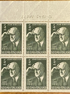 JEAN SIBELIUS 80 VUOTTA NUMEROKUUSILO**