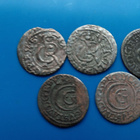 1 Solidus pienet 1600-luvun hopearahat 5 kpl - pikkukuva 4