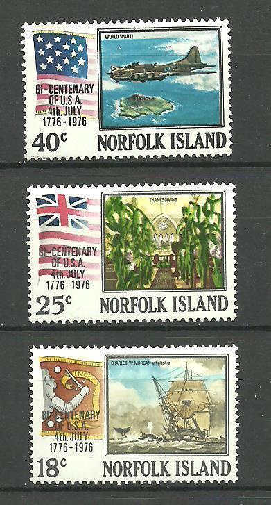 NORFOLKSAARI Australia pieni erä merkkejä **